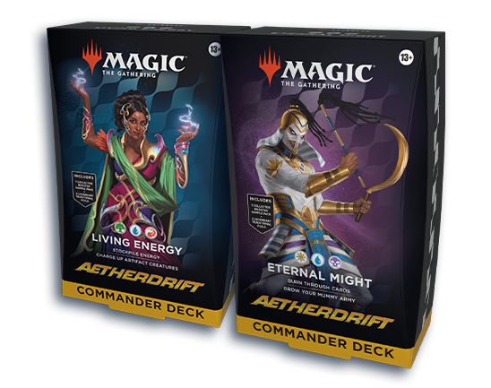 One Aetherdrift Commander Deck of choice